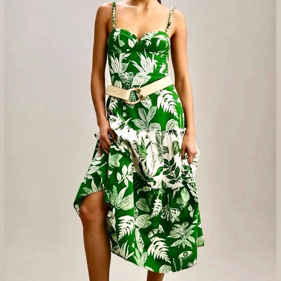 ๐บ๐HP๐๐บ NWT Farm Rio Forest Soul Mix Midi Dress - Picture 8 of 16